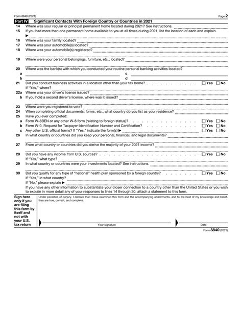 How Tax Form 8840 Exception to Substantial Presence Works