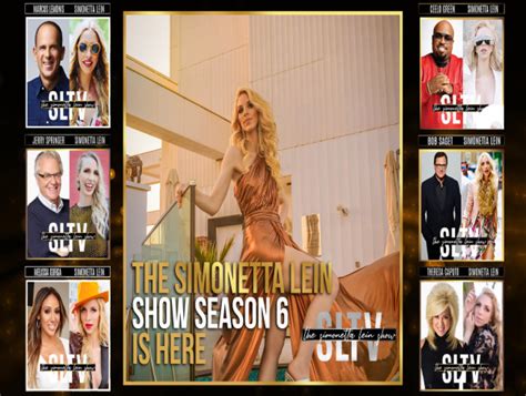 How The Simonetta Lein Show Season 6 Connects With Audiences And Holds The #1 Ranking Of Celebrity TV Shows Becoming The Future Of Entertainment