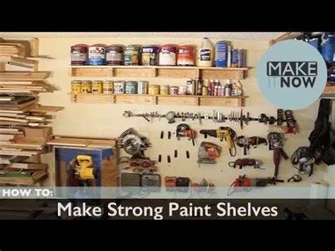 How To: Make Strong Paint Shelves - YouTube