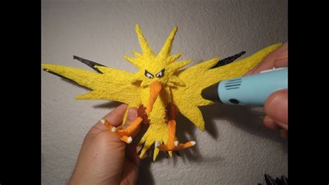 How To 3D Pen Pokemon Zapdos YouTube