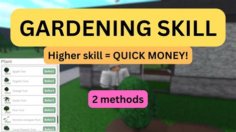 How To AFK LEVEL UP GARDENING SKILL (Working Bloxburg 2024)