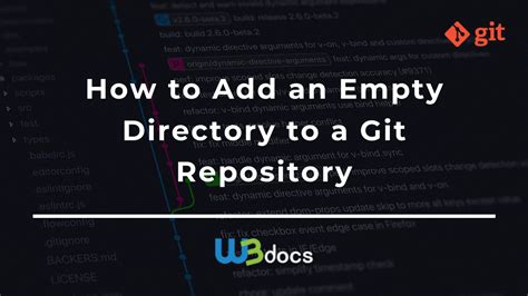 How To Add An Empty Directory To A Git Repository - Two