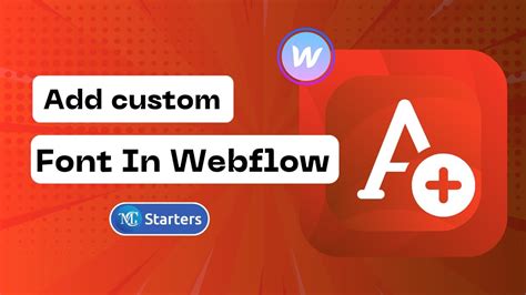 How To Add Fonts to Webflow YouTube