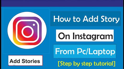 How To Add Story On Instagram From Pc - YouTube