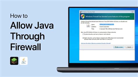 How To Allow Java Through Your Firewall For Minecraft Hd Youtube