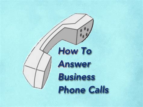 How To Answer A Company Phone Call