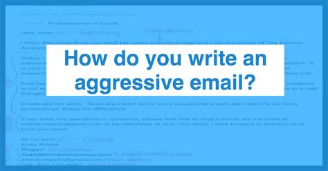 How To Answer An Aggressive Email