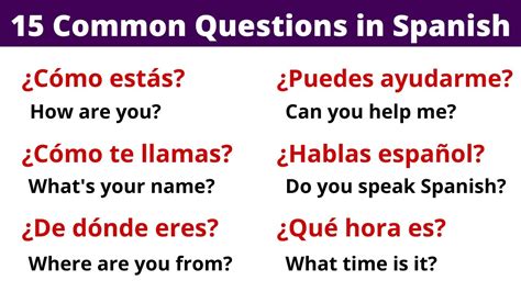 How To Answer Basic Questions In Spanish