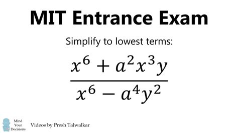 How To Answer MIT