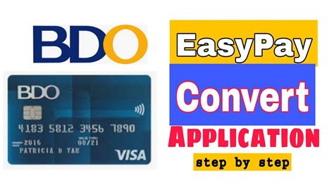 How To Apply EasyPay Convert on BDO Online Banking - YouTube