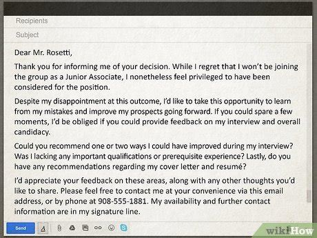 How To Ask For Feedback After Job Rejection Requesting A Short Phone Call