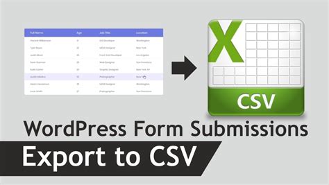How To Automatically Export WordPress Form Submissions To CSV With