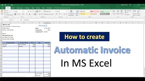 How To Automatically Generate Invoice Number In Excel