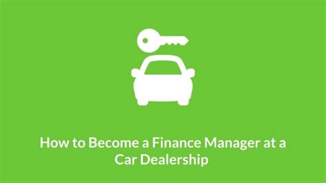 How To Become an Automotive Finance Manager Indeed.com