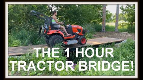 How To Build A Bridge Over A Creek For A Tractor 6 YouTube