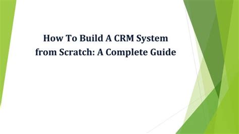 How To Build A CRM System from Scratch A Complete Guide Thirdock Techkno