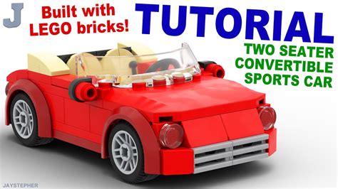 How To Build A LEGO Red Convertible Sports Car Tutorial YouTube