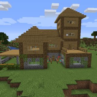How To Build A Large Minecraft House 12 Steps Instructables