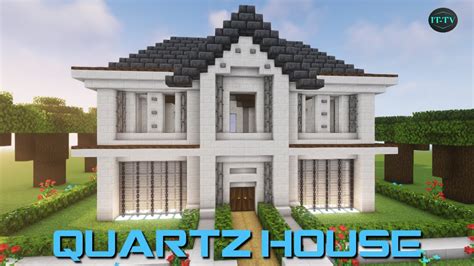 How To Build A Modern Quartz House In Minecraft TUTORIAL 2 YouTube