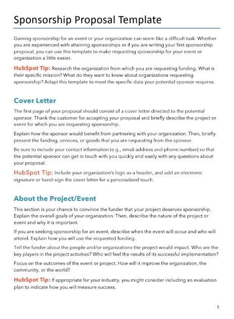 How To Build A Powerful Event Sponsorship Proposal Template Proposable
