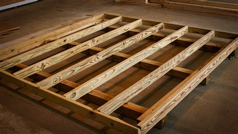 How To Build A Shed How To Frame A Shed Floor