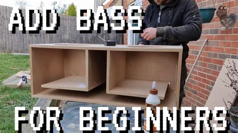 How To Build A Subwoofer Box For BEGINNERS with NO SPECIAL TOOLS