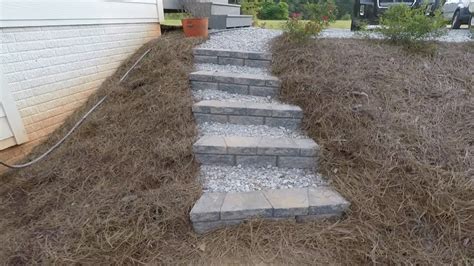 How To Build Paver Steps Into A Hillside Design Talk