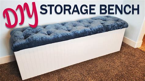 How To Build a Storage Bench Seat YouTube