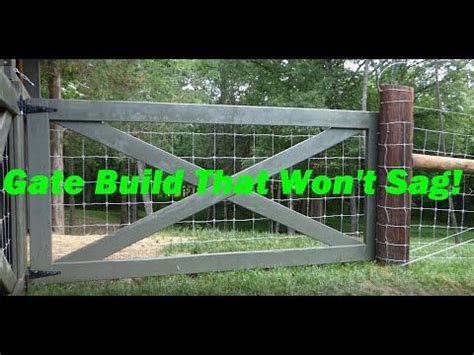How To Build a Wood Gate That Will NOT SAG! YouTube