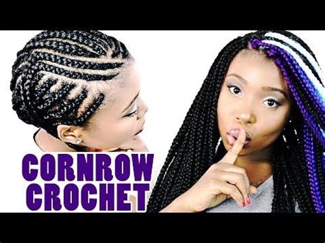 How To CROCHET BOX BRAIDS For Beginners! Step By Step Cornrow Method