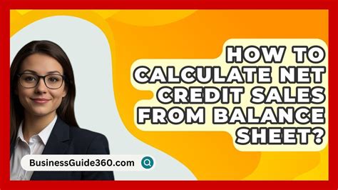 How To Calculate Credit Sales From Balance Sheet Credit Walls