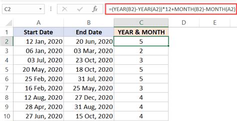 How To Calculate Date Month Year In Excel Haiper