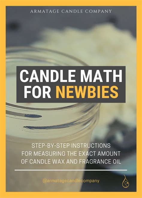 How To Calculate Your Wax Per Candle Like a Pro - Armatage …