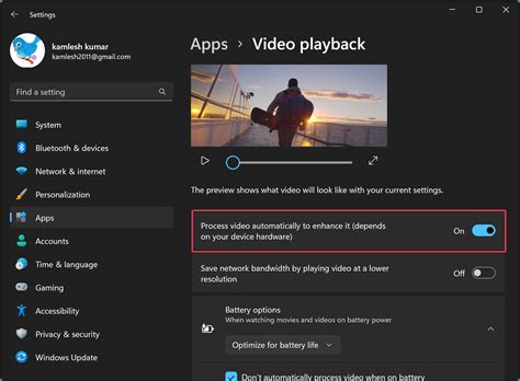 How To Change Playback Settings To Enhance Videos In Windows 11