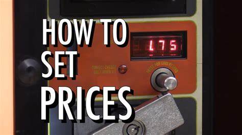 How To Change Price On Vending Machine