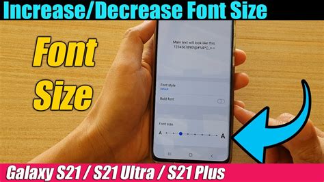 How To Change Text Message Font Size On Samsung S21