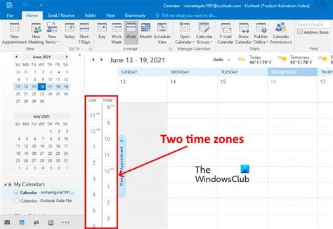 How To Change Time Zones In Outlook Calendar