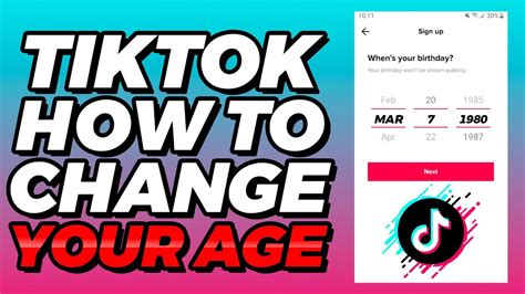 How To Change Your Age On Tiktok (Quick) - YouTube