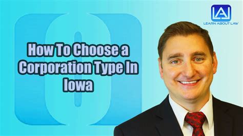 How To Choose a Corporation Type In Iowa - O