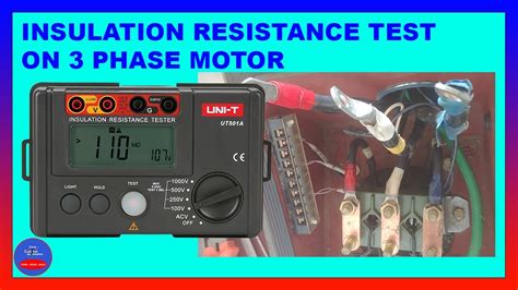 How To Conduct Insulation Resistance Test On 3 Phase Motor YouTube