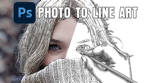 How To Convert A Photo to Line Art Drawing in YouTube