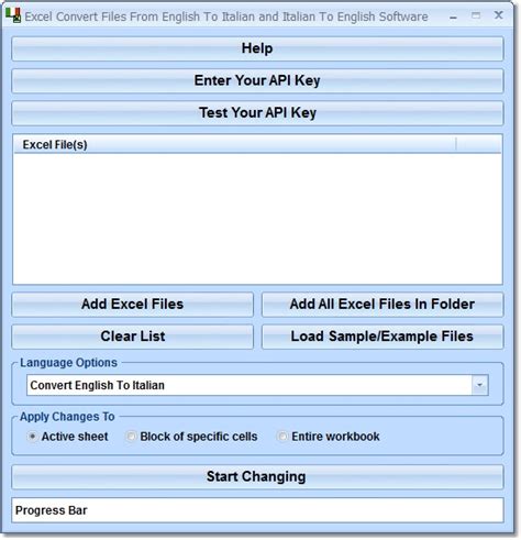 How To Convert Excel Files From English To Italian and Vice versa