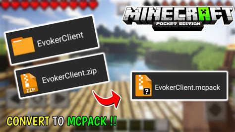 How To Convert ZIP File Into MCPack Resource Pack [EASY!] YouTube