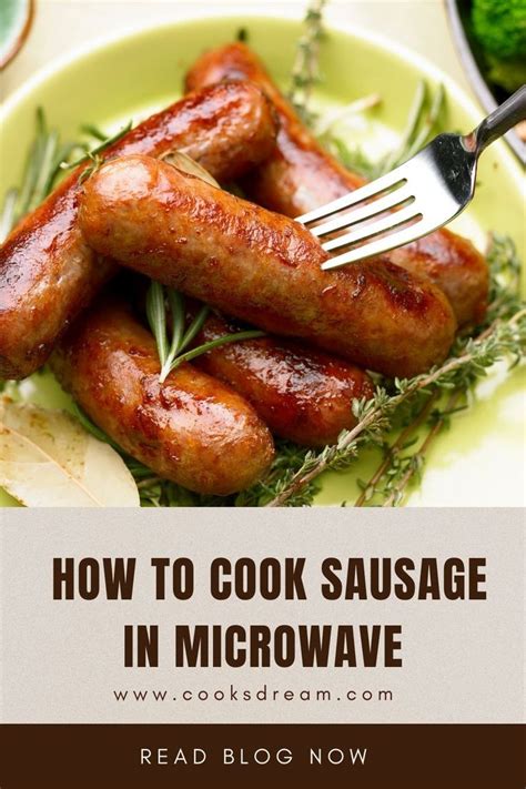 How To Cook Sausage In Microwave - Cooks Dream