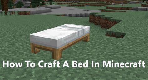 How To Craft A Bed In Minecraft Beta 1.0 - WHYIENJOY