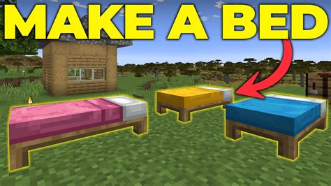 How To Create A Bed In Minecraft Youtube