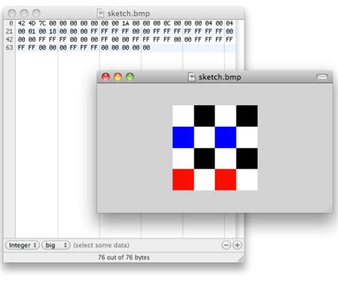 How To Create A Bitmap Image File By Hand, Without Stencils