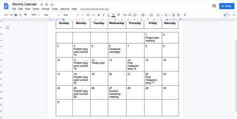 How To Create A Calendar In Google Drive