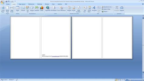 How To Create A Card Template In Word