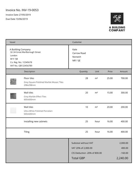 How To Create A Cis Invoice Debitoor Invoicing Software